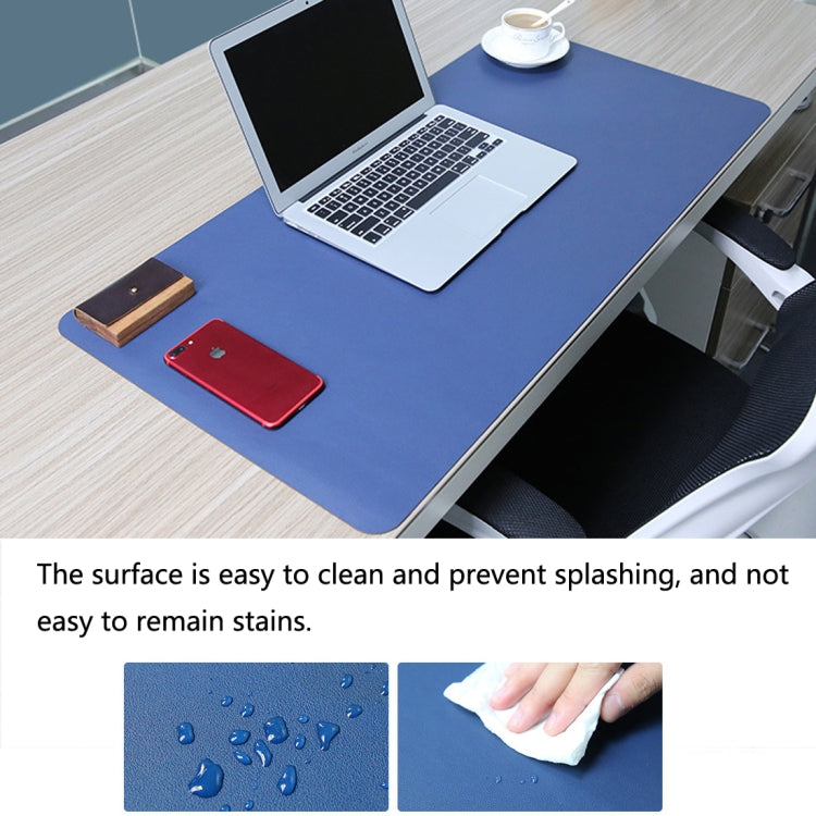 Multifunction Business Double Sided PU Leather Mouse Pad Keyboard Pad Table Mat Computer Desk Mat, Size: 120 x 60cm, Size: 120 x 60cm(Black Red), Size: 120 x 60cm, Size: 120 x 60cm(Green + Silver), Size: 120 x 60cm(Blue + Yellow)