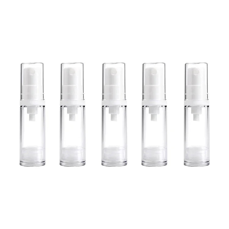 5 PCS Portable Airless Vacuum Pump Bottle Fine Mist Perfume Spray Bottle, 5ml, 5ml