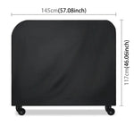 Anti-UV Waterproof Dust-proof 210D Oxford Cloth Folding BBQ Protective Cover Outdoor Gas Charcoal Electric Barbeque Grill Cover, Size: 145*61*117cm(Black), Size: 145*61*117cm