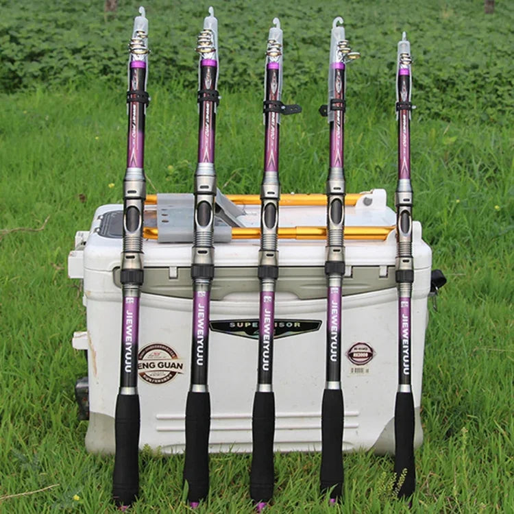 2.1m Carbon Pole  Travel Portable Fishing Pole,Random Color Delivery, 2.1m