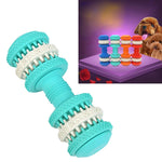 Dog Toy  for Pets Tooth Cleaning Chewing Dumbbells Shape Toys of Non-Toxic Soft Rubber , Large Size,Length:15cm, 15cm (Orange), 15cm(Blue), 15cm (Red), 15cm (Baby Blue)