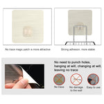 Creative Double Layer Stainless Steel Soap Stand Non-trace Magic Sticker Style Soap Dish Bathroom Shelf Belt Hanger, Double Layer Bathroom Shelf 1