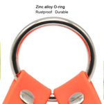 TPU Material Pet Dogs 2 in 1 Tangle-free Traction Rope Double Pet Dog Walking Leash, Length: 25 cm, 2 in 1 (Red)