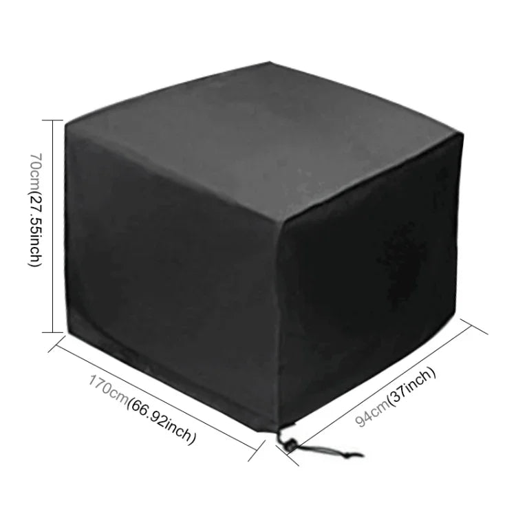 Outdoor Anti-UV Waterproof Dust-proof 210D Oxford Cloth Folding Table Chairs Protective Bag Furniture Set Cover, Size: 170x94x70cm, Size: 170x94x70cm