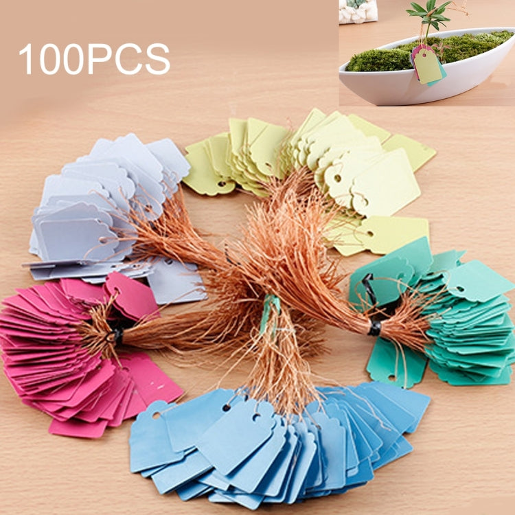 100 PCS Waterproof Durable and Reusable Plastic Nursery Garden Plant Label Flower Tag Mark Plant Tag Labels, Random Color Delivery, Plant Label 1