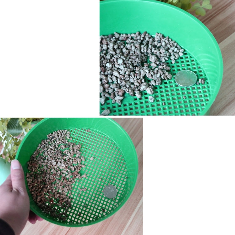 Plastic Mesh Sieve Soil Sieve PE Plastic Net Glasses of Gardening Tools Gardening Supplies, Sieve Diameter: 3 x 3.5mm, Plastic Mesh Sieve