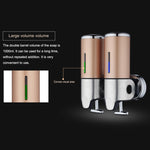 Hotel Shower Manual Dispenser Wall Mounted Washing Liquid Shampoo Soap Bottle, Capacity: 500ml, 500ml/Dark Red, 500ml/Green, 500ml/Gold, 500ml/Blue, 500ml/Purple, 500ml/Silver, 500ml/White