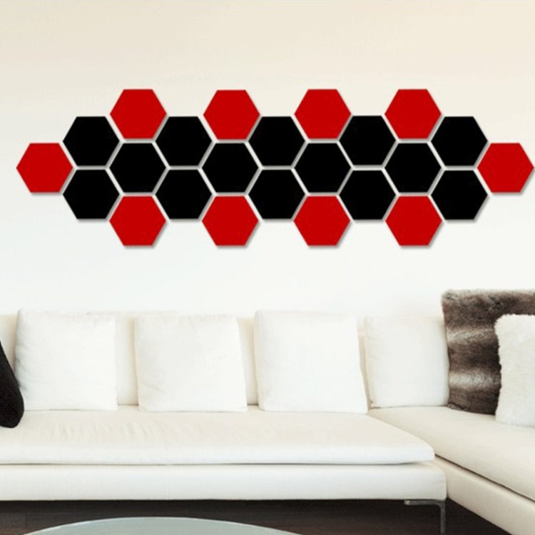 12 PCS 3D Hexagonal Mirror Wall Stickers Set, Size: 8*8cm, Size: 8*8cm (Black), Size: 8*8cm(Gold), Size: 8*8cm(Blue), Size: 8*8cm(Silver)