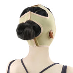 Lycra Flesh Color Breathable Skin Care And Lift Reduce Double Chin Mask Face Belt, Size: L, Size: L