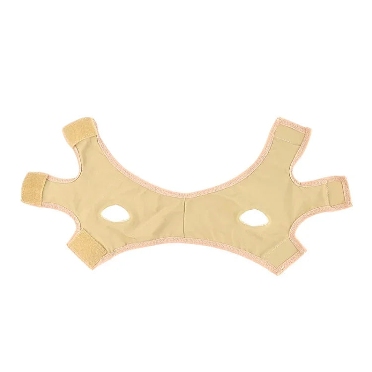 Lycra Flesh Color Breathable Skin Care And Lift Reduce Double Chin Mask Face Belt, Size: S, Size: S