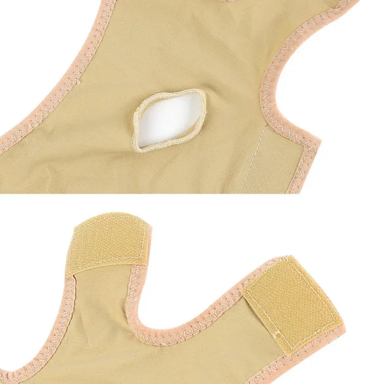 Lycra Flesh Color Breathable Skin Care And Lift Reduce Double Chin Mask Face Belt, Size: M, Size: M