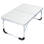 Rubber Mat Adjustable Portable Laptop Table Folding Stand Computer Reading Desk Bed Tray, Rubber Mat (Marble), Rubber Mat