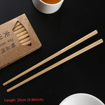 10 Pairs Natural Yellow Sandal Wood Non-slip Chopsticks