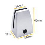 2 PCS Space Aluminum Alloy Desk Screen Clamps Screen Baffle