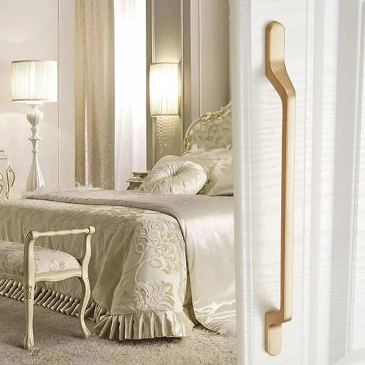 9009-192 Modern Simple Cabinet Door Handle Drawer Wardrobe Zinc Alloy Handle, 9009-192