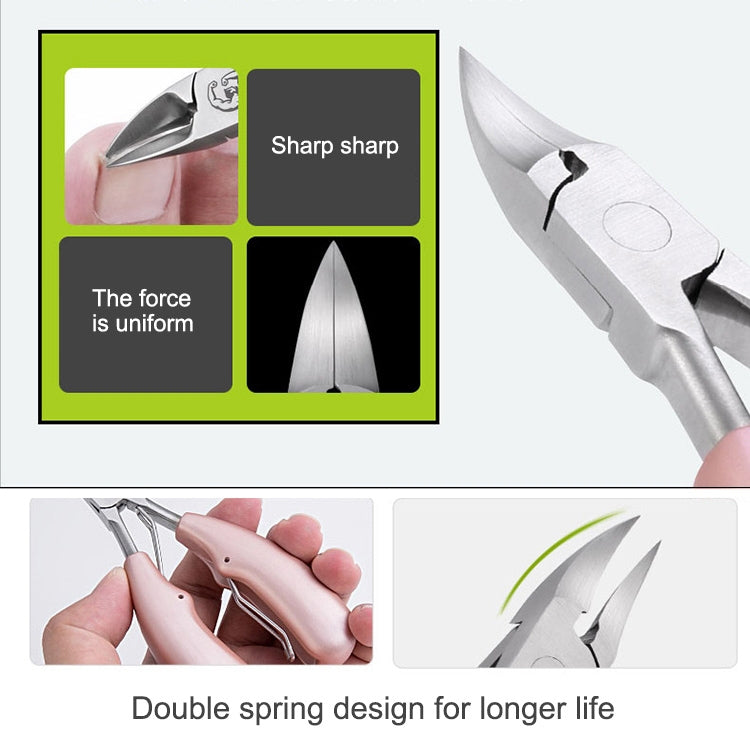2 in 1 Nail Clipper for Paronychia Stainless Steel Olecranon Nail Nipper & Ingrown Nail Lifter, Nail Clipper + Ingrown Nail Lifter (Black), Nail Clipper + Ingrown Nail Lifter (Red)