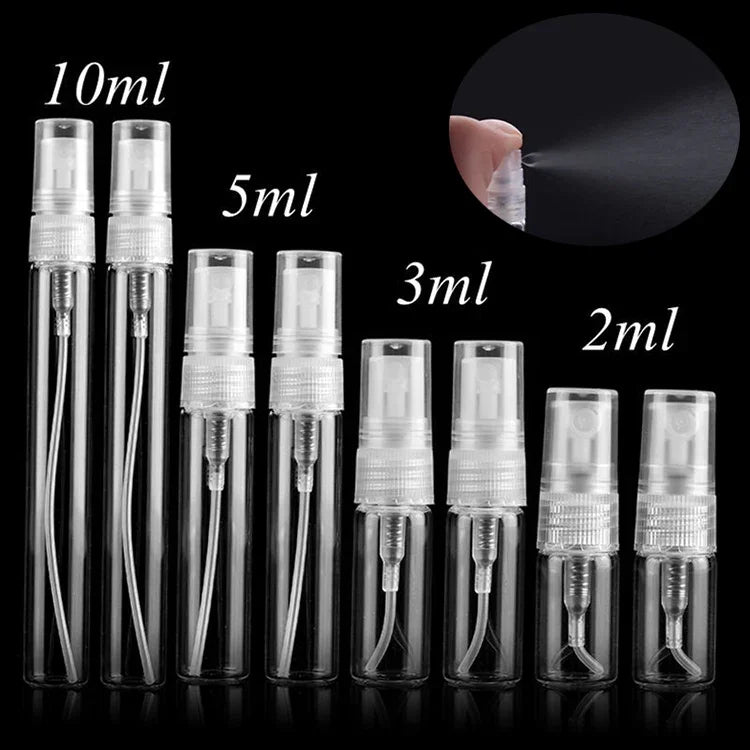 50 PCS Perfume Bottle Spray Bottle Perfume Bottle Empty Bottle, Capacity:5ML (Transparent), 5ML (Transparent)