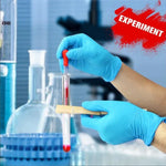 100 PCS Blue Disposable Butyronitrile Gloves Housework Supplies, Size: M, Suitable for Palm Width: 8cm-9cm, Size: M