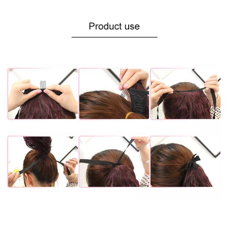 Natural Long Straight Hair Ponytail Bandage-style Wig Ponytail for Women，Length: 60cm, 60cm
