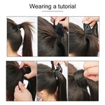 18M22# Invisible Seamless Bandage-style  Wig Long Straight Hair Wig Ponytail, 18M22#
