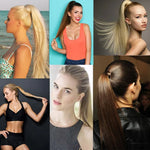 4# Invisible Seamless Bandage-style  Wig Long Straight Hair Wig Ponytail, 4#