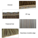 6H27H613# One-piece Seamless Five-clip Wig Long Straight Wig Piece, 6H27H613#