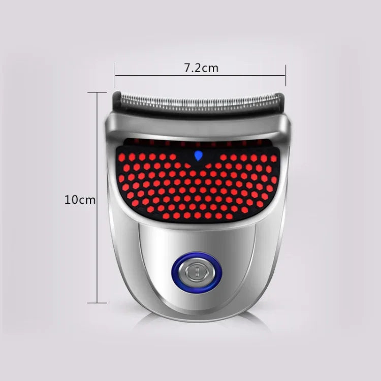 HJ-2019 Men Electric Shaver Fader Self-help Hair Clipper with Cloth + Sponge + Spare Cutter Head, Standard Version, CN Plug, with Cloth + Sponge + Spare Cutter Head