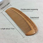 Anti-static Massage Wooden Comb + Gift Box, Gift Box Colors Are Random, 3
