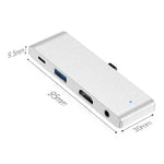 HW-TC29 4 In 1 Type-C / USB-C Multifunctional Extension HUB Adapter iPad Pro Hub