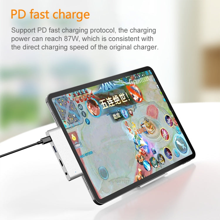 HW-TC29 4 In 1 Type-C / USB-C Multifunctional Extension HUB Adapter iPad Pro Hub