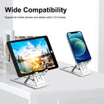 HAWEEL Adjustable Lifting Folding Portable Live Broadcast Desktop Plastic Holder, Plastic