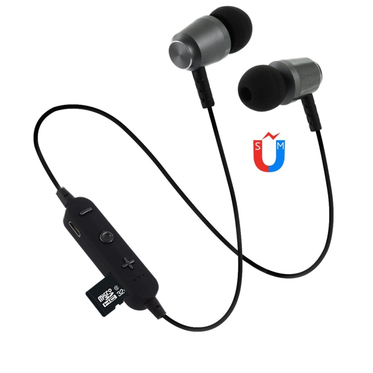 F15 Bluetooth 4.2 Hanging Neck Design Bluetooth Headset, Support Music Play & Switching & Volume Control & Answer