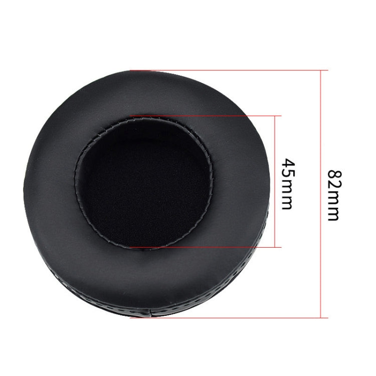 2 PCS For Skullcandy / HESH 2.0 HESH Thickened Earphone Cushion Cover Earmuffs Replacement Earpads with White Thread Sewing(Black)