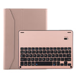 FT-1038B Detachable Bluetooth 3.0 Aluminum Alloy Keyboard + Lambskin Texture Leather Tablet Case for iPad Air / Air 2 / iPad Pro 9.7 inch, with Water Repellent / Three-gear Angle Adjustment / Magnetic / Sleep Function, FT-1038B