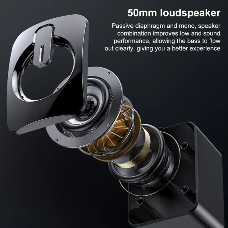 A2 USB 2.0 Wire-controlled Illuminated Mobile Phone Computer Mini Desktop Speaker, Illuminated