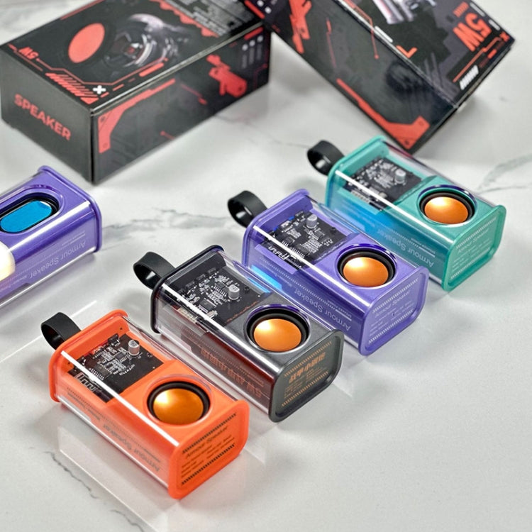 5W Portable Bullet TWS Wireless Bluetooth Speaker, (Purple), (Orange), (Green), (Grey)