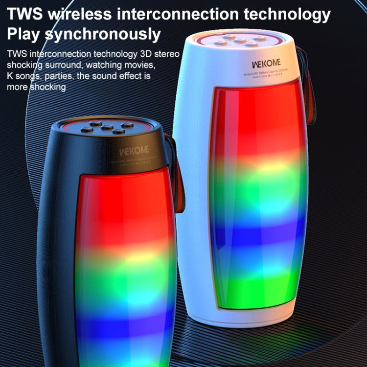 WEKOME D40 5W Sound Pulse Colorful Bluetooth Speaker, D40 (White), D40 (Black)