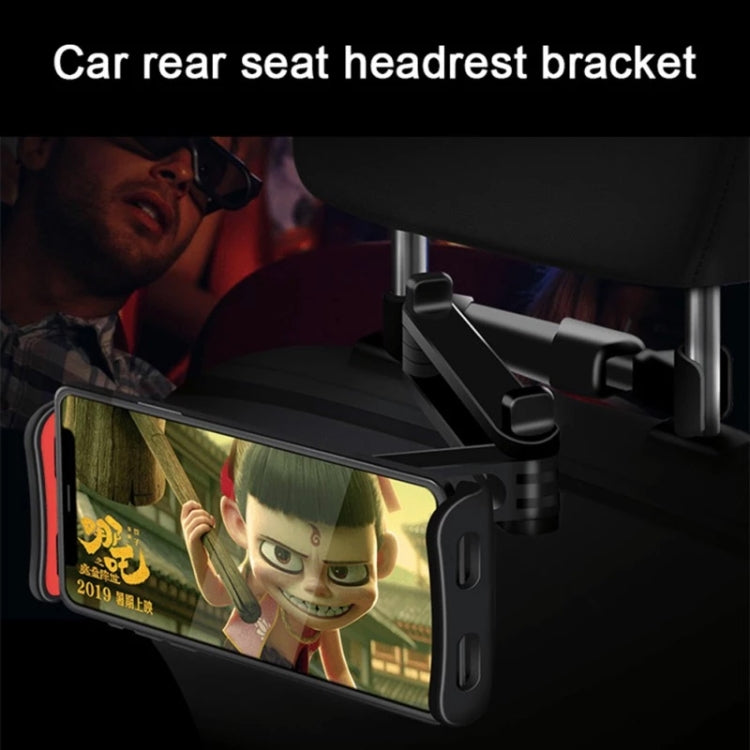 CHZ-06 Retractable Car Backrest Holder for 7-14 inch Mobile Phones / Tablets, For 7-14 inch Phones Red, CHZ-06