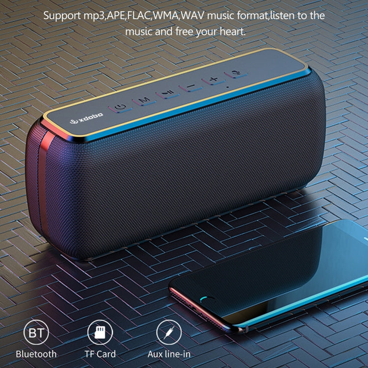 XDOBO X8 60W Wireless Bluetooth Speaker Outdoor Subwoofer Support TWS & TF Card, X8