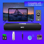 YINDIAO A36 Bluetooth 5.0 Smart Subwoofer Computer Wireless Bluetooth Speaker, Bluetooth Standard Version, Bluetooth Standard Version(Black)