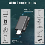 2 PCS SBT-158 USB-C / Type-C Male to USB 3.0 Female Zinc Alloy Adapter, SBT-158 Black, SBT-158 Gold, SBT-158 Rose Gold, SBT-158 Silver