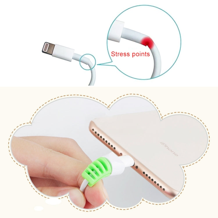 2 PCS Anti-break USB Charge Cable Winder Protective Case Protection Sleeve