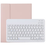 TG11B Detachable Bluetooth White Keyboard + Microfiber Leather Tablet Case for iPad Pro 11 inch (2020), with Pen Slot & Holder, White Keyboard