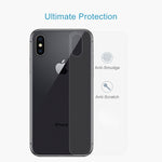 For iPhone X / XS Transparent Tempered Glass Back Screen Protector, For X