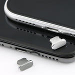 2pcs Universal 8 Pin Charging Port Metal Anti-Dust Plug for iPhone