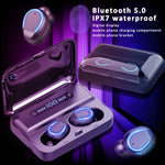 F9-5 Intelligent Noise Cancelling Touch Bluetooth Earphone with Charging Box, Supports Three-screen LED Power Display & HD Call & Power Bank & Siri, F9-5 Black, F9-5 White