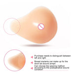 AS9 Spiral Shape Postoperative Rehabilitation Fake Breasts Silicone Breast Pad Nipple Cover 600g/Left, 600g/Left
