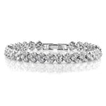 17cm Fashion Zircon Encrusted Roman Bracelets Platinum-plated Bracelet Jewelry, 17cm