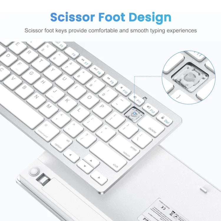 WB-8022 Ultra-thin Wireless Bluetooth Keyboard, Arabic Keys, Arabic Keys