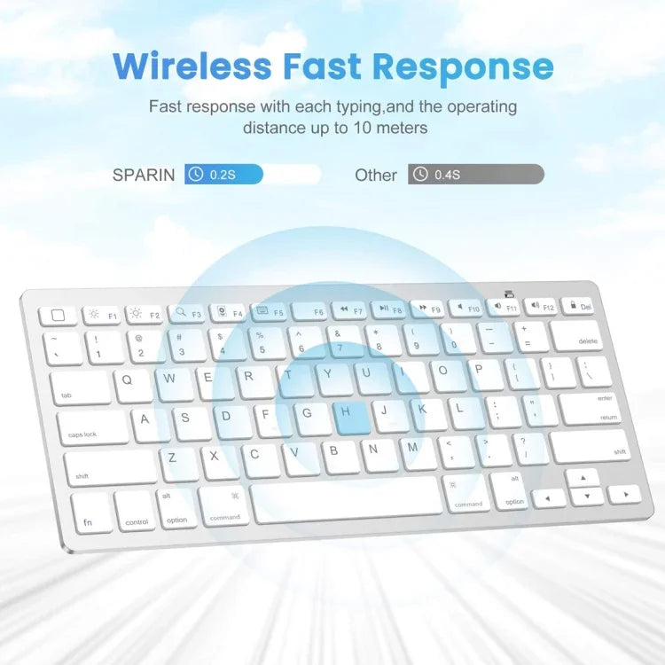 WB-8022 Ultra-thin Wireless Bluetooth Keyboard, Arabic Keys, Arabic Keys